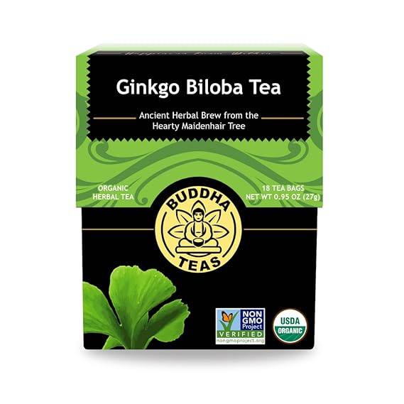 BUDDHA TEAS Organic Ginkgo Biloba  18 BAG