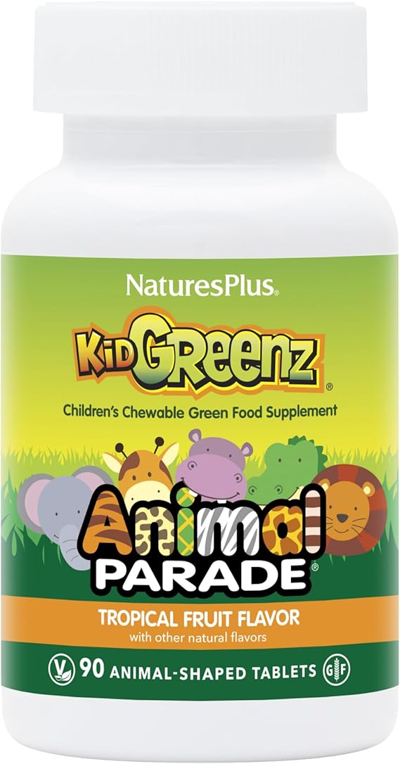 Animal Parade Kid Greenz Chewable Tropical Fruit Flavor