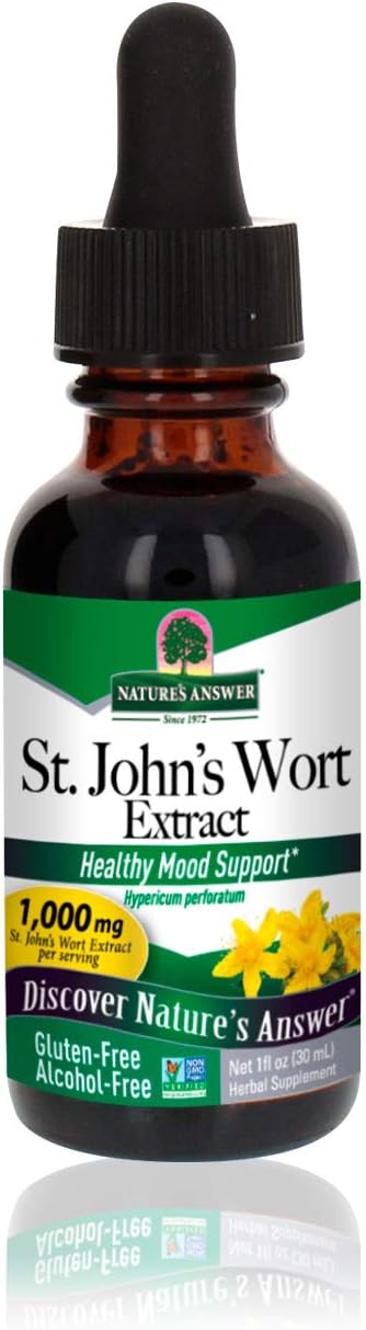 NATURE'S ANSWER ALC FREE ST JOHNS WORT 1OZ