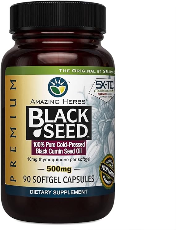 Amazing Herbs Black Seed Oil 500mg