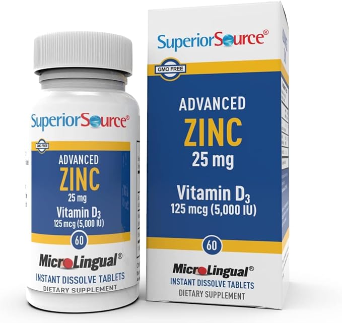 Advanced Zinc 25mg Vitamin D3 5000iu