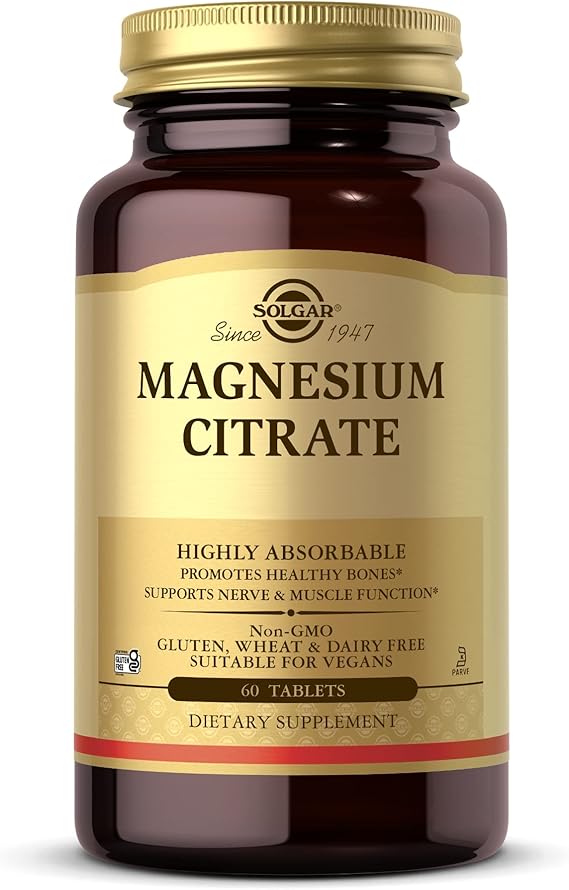 Solgar Magnesium Citrate Tablets (CALIFORNIA ACCOUNTS ONLY) 60tablet