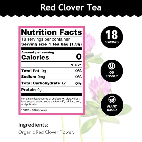 BUDDHA TEAS Organic Red Clover Tea 18 BAG