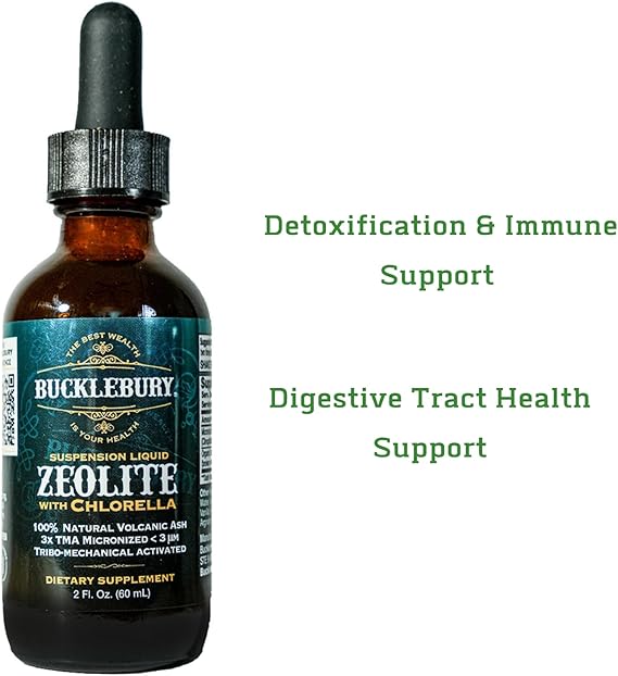 BUCKLEBURY ZEOLITE W/ CHLORELLA LIQUID SUSPENSION 2OZ