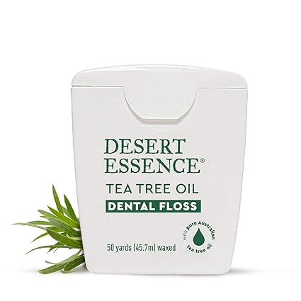 Desert Essence TEA TREE OIL DENTAL FLOSS CADDY 50 Pak