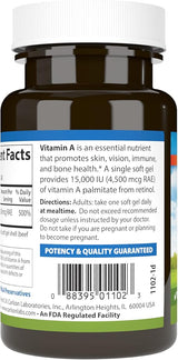 Carlson Laboratories Vitamin A 15,000 IU Palmitate (45,00 mcg RAE)