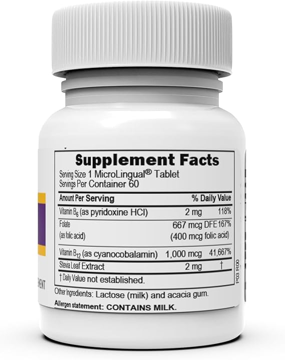 No Shot Cynocobalamin B-12 1,000 mcg & Folic Acid 400 mcg