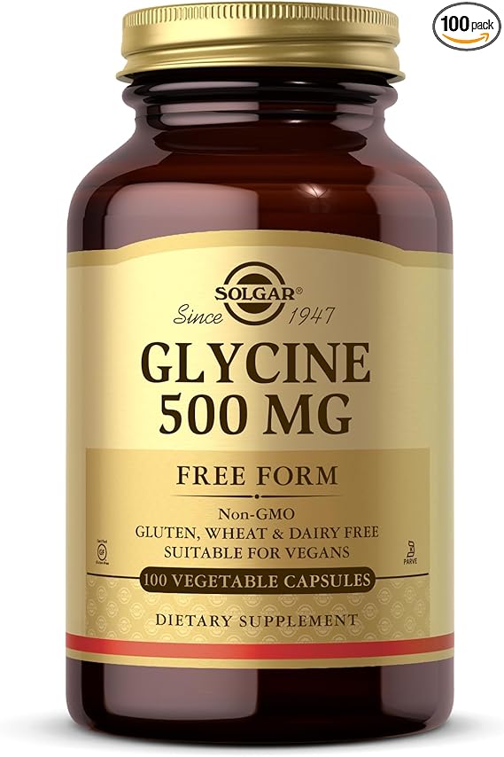 Solgar Glycine 500 mg Vegetable Capsules 100V cap