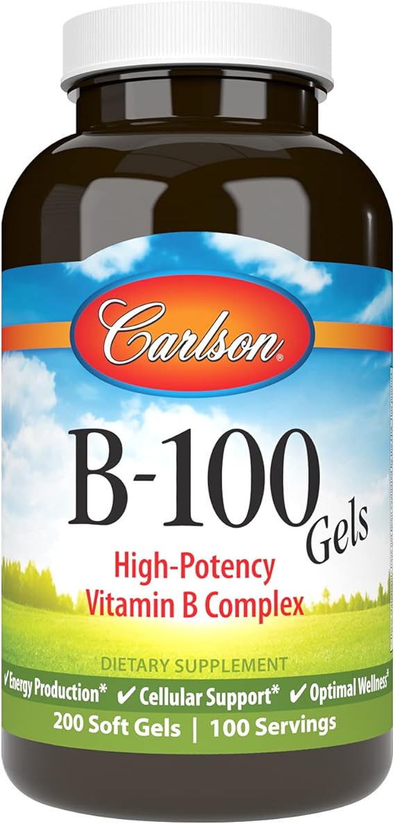 B-100 Gels High-Potency Vitamin B Complex