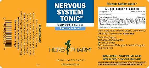 Herb Pharm NERVOUS SYSTEM TONIC  4 oz