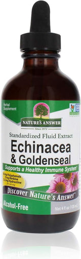 Nature's Answer Echinacea and Goldenseal Root 1oz Low Alcohol