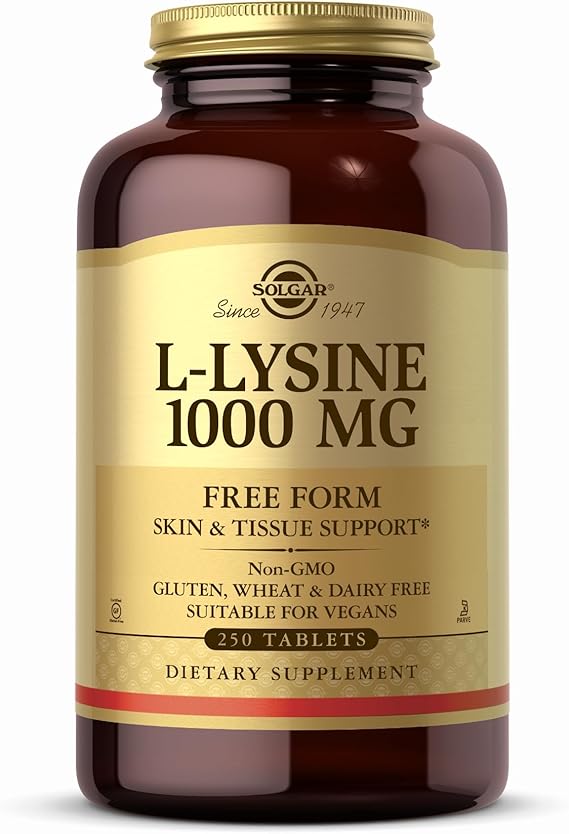 Solgar L-Lysine 1000 mg Tablets 250tablet