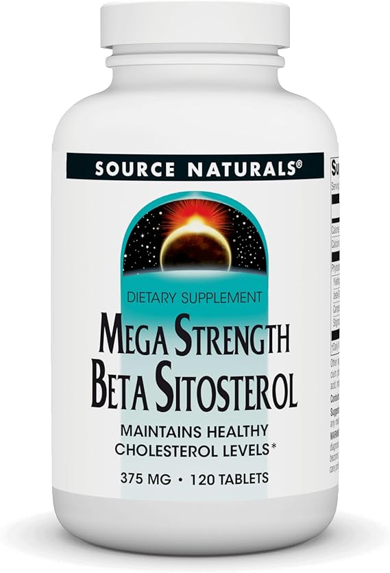 SOURCE NATURALS MEGA STRENGTH BETA SITOSTEROL 375 MG 120 TABS