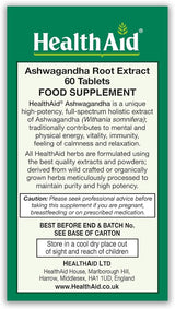 Ashwagandha Root Extract 350 mg 60 Vegan Tablets