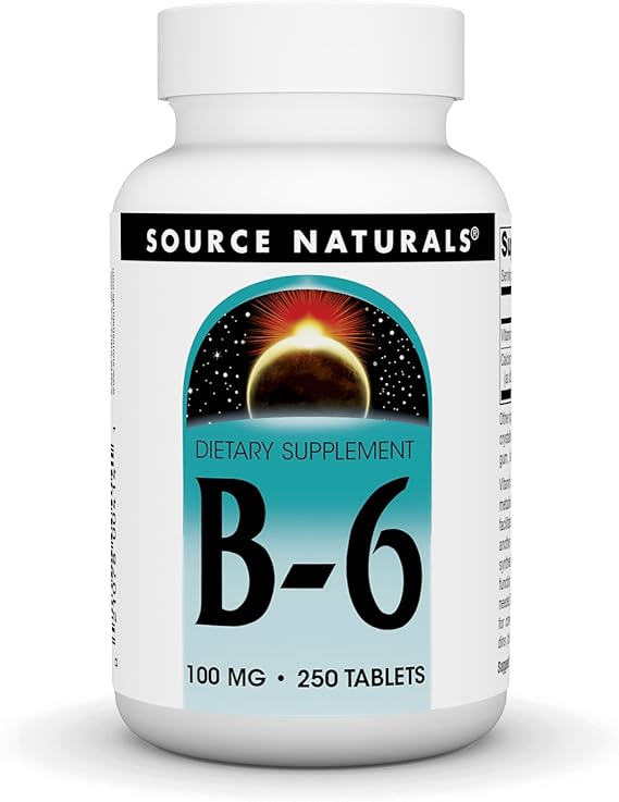 SOURCE NATURALS B-6 100MG 100 TABLETS