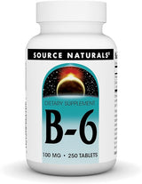 SOURCE NATURALS B-6 100MG 100 TABLETS