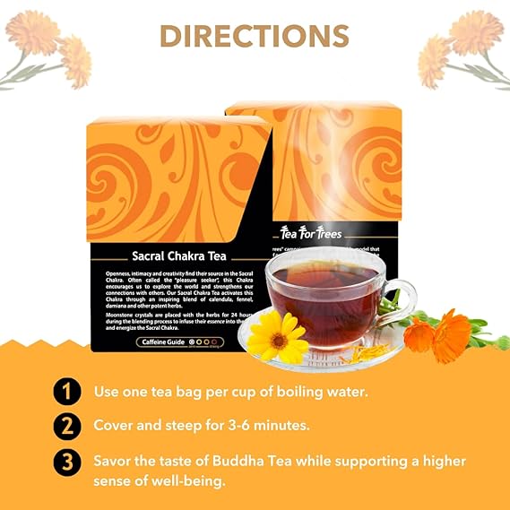 BUDDHA TEAS Organic Sacral Chakra Tea 18 BAG