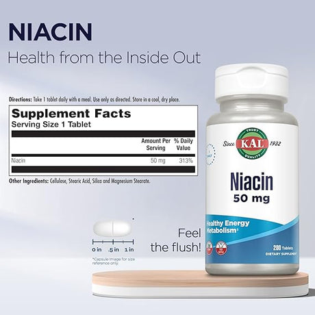 Kal Niacin 200CT 50MG Tablet