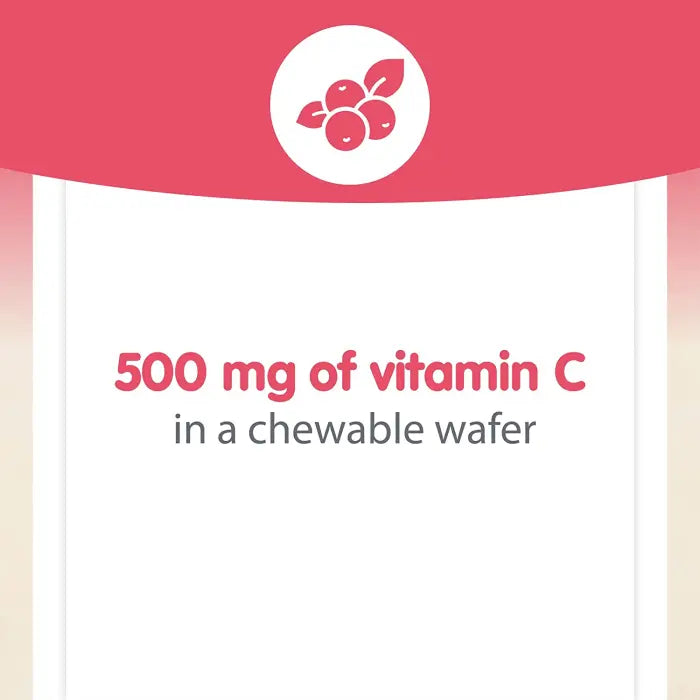 Natural Factors VITAMIN C 500 MG FRUIT-FLAVOR CHEW – MIXED FRUIT 90/TAB