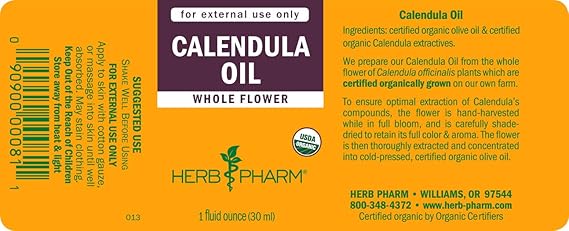 Herb Pharm CALENDULA OIL 1 oz