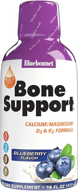 Bluebonnet Bone Support Calcium/Magnesium D3 & K2 Blueberry Flavor