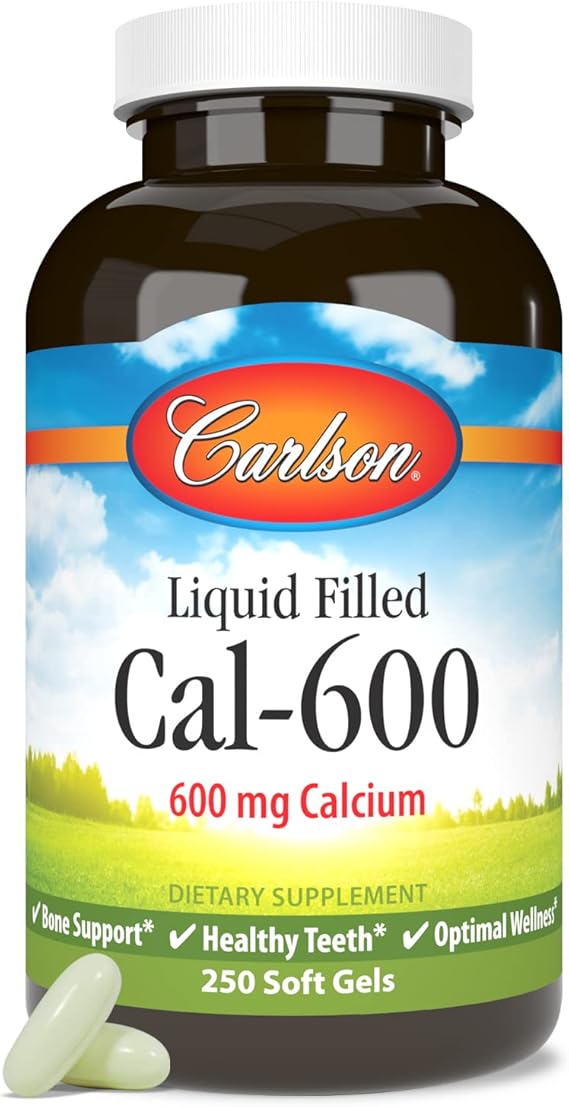 Carlson Liquid Filled Cal-600 600 mg Calcium