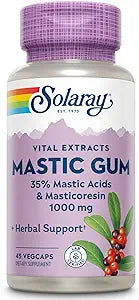 Solaray Vital Extracts Mastic Gum 45CT 1000MG Veg Capsule