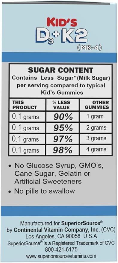 Superior Source KIds D3+K2 (MK-4) Clean Melts