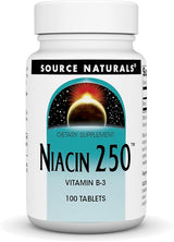 SOURCE NATURALS NIACIN 250MG 100T