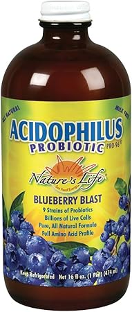 NATURES LIFE BLUEBERRY ACIDOPHILUS 160Z