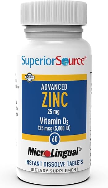 Advanced Zinc 25mg Vitamin D3 5000iu