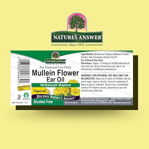 NATURE'S ANSWERMULLEIN FLOWER OIL 1OZ