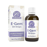 CARLSON E GEM OIL DROPS 20,000 IU VITAMIN E 2 OZ