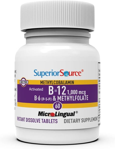 Activated B-12 Methylcoblamin 1,000 mcg B-6  & Methylfolate 1,000 mcg