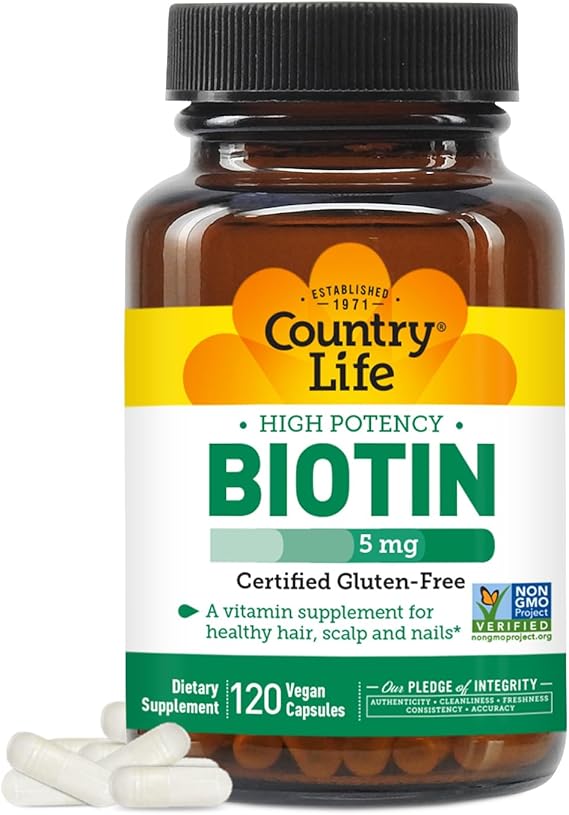 Country Life BIOTIN 5MG 120 Vegicaps