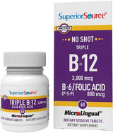 Triple B-12 3,000 mcg B-6/ Folic Acid 800 mgc