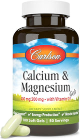 Calcium & Magnesium Gels 400 mg 200 mg With Vitamin D3