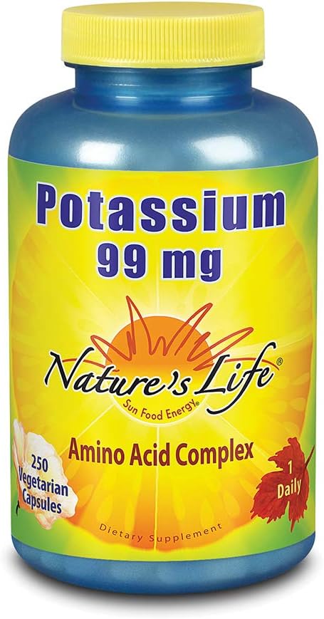 Nature's Life Potassium 99 MG 250  Vegetarian Capsules