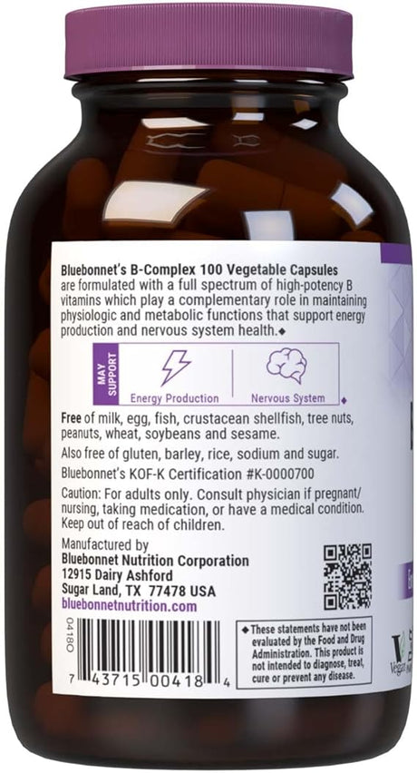 Bluebonnet B-Complex 100 mg