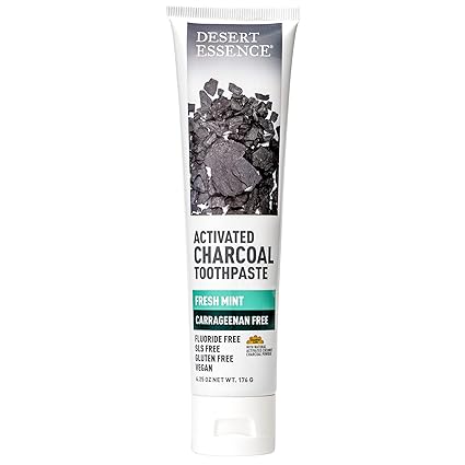 Desert Essence CHARCOAL TOOTHPASTE 6 Paste