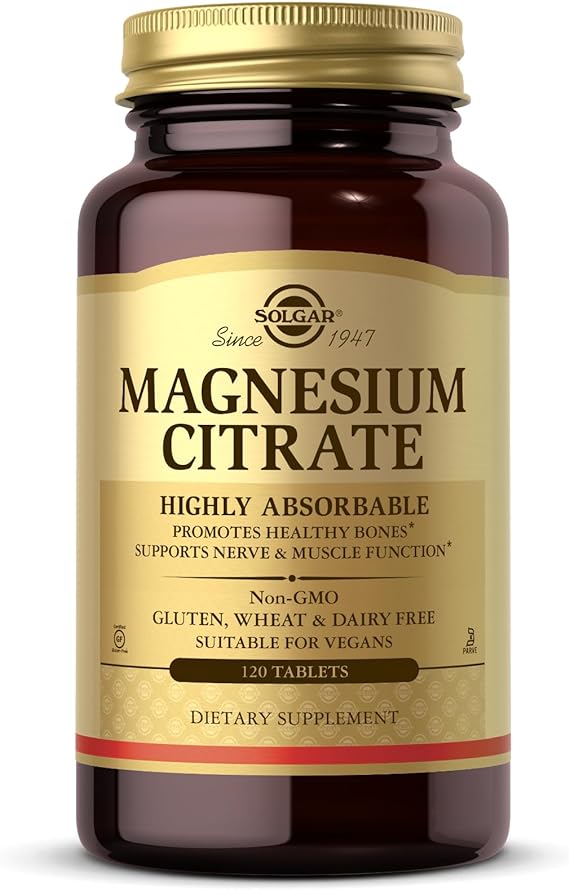 Solgar Magnesium Citrate Tablets (CALIFORNIA ACCOUNTS ONLY) 120tablet