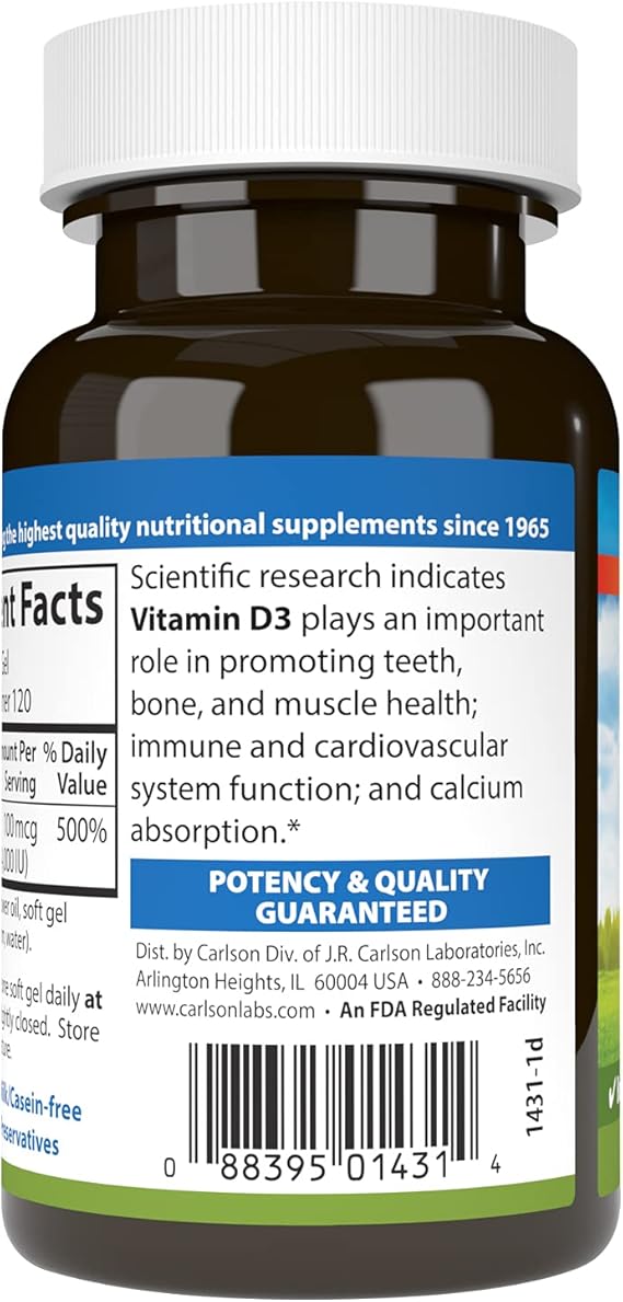 Vitamin D3 100 mcg (4,000 IU)