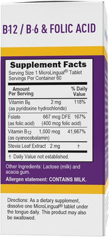 Superior Source No Shot Cynocobalamin B-12 1,000 mcg B-6 & Folic Acid 400 mcg