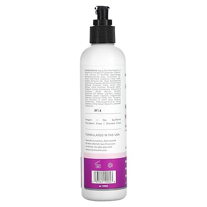 Zion Health  Moisture Intense  Daily Lotion - Lavender 8 oz