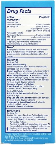 Boiron Arnicare Cream & Oral Pellets