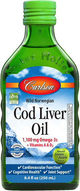 Cod Liver Oil Green Apple Flavor 1100 mg