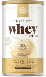 Solgar Grass-Fed Whey To Go® Protein Powder Natural Vanilla Flavor 12 ozpowder