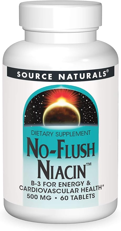 SOURCE NATURALS NO FLUSH NIACIN 500MG 60T