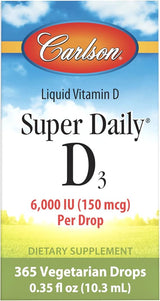 Super Daily D3 6,000 IU (150 mcg) Per Drop