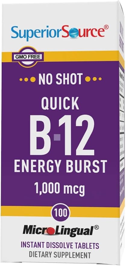 Superior Source No Shot Quick B-12 Energy Boost 1,000 mcg